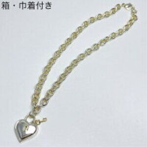 Tiffany Heart Lock Combination Necklace Choker Sterling Silver